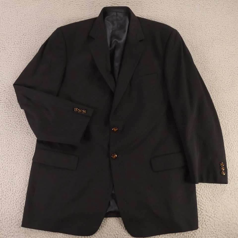 Chaqueta Joseph Orlando XL XLT Azul Brezo 100% Lana Sarga Super 100s Blazer 46L Foto 1 de 4