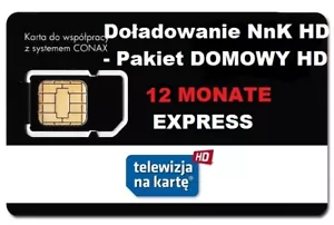NC+TNK Pakiet Domowy 12 m-ceTELEWIZJA NA KARTĘ,DOŁADOWANIE AUFLADUNG NC+ TV - Bild 1 von 1