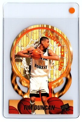 1997 Press Pass LIGHT IT UP Rookie Die-Cut #LU1 Tim Duncan San Antonio Spurs - Imagem 1 de 2