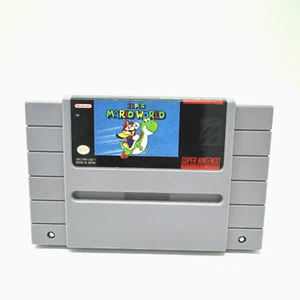 Super Mario World (Super Nintendo System, 1991) SNES Authentic Cart Tested - Picture 1 of 4