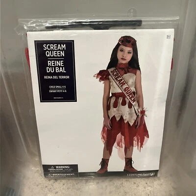 Bloody Queen Prom Costume Child Small 4-6 Halloween Child Carrie  - Image 1 of 4