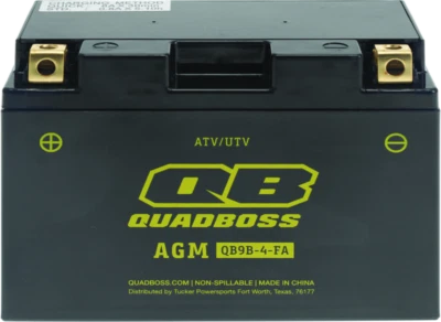 Batería AGM QuadBoss 06-20 Yamaha YFM700R Raptor sin mantenimiento Foto 1 de 2