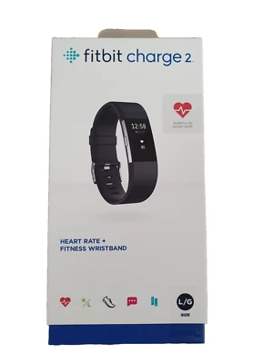 Fitbit Charge 2 Black Fitness Tracker Smart Watch Herz Puls Sport GPS Uhr NEU - Bild 1 von 4