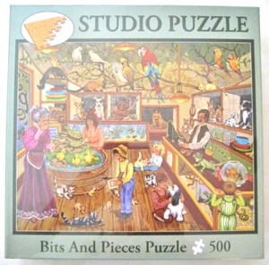 Bits And Pieces Puzzle 500 Piece Pet Emporium 16x20 Sandy Rusinko Sealed 13+ New - Picture 1 of 8