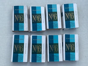 Player's No.6 Empty cigarette packets of 10’s vintage collectible x10 available - Picture 1 of 7