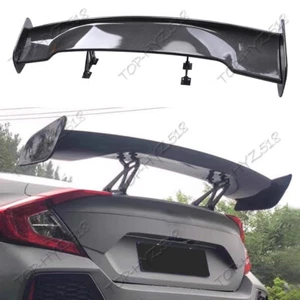 ABS Carbon fiber Sport Style GT Rear Trunk Wing Lip Spoiler For Three Box Car - Picture 1 of 7