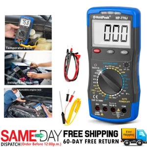 Digital Automotive Multimeter Car Engine Analyzer AC/DC Meter Resistance Tester - Picture 1 of 12