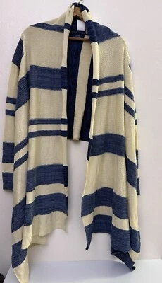 Cárdigan suéter Ralph LAUREN para mujer a rayas en cascada XS Foto 1 de 4