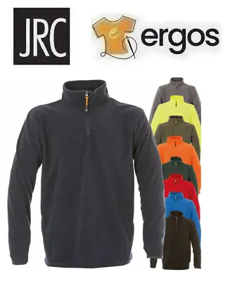 JRC James Ross Collection Micro Pile Felpa Mezza Zip MALMO Uomo Invernale Lavoro • 15.65€