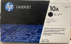 New Genuine HP 10A Black LaserJet Toner Cartridge Q2610A - Factory Sealed 2300L - Picture 1 of 5