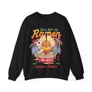 Yian Kut Ku Ramen Vintage Crewneck Sweatshirt. Monster Hunter Video Games. Wilds - Picture 1 of 23