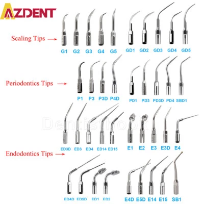 Dental Ultrasonic Piezo Scaler Scaling Tips fit for EMS/SATELEC/NSK/Woodpecker - Image 1 of 4