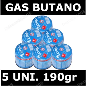 5 x Cartucho Extra B-190 gas butano 190g pack ahorro hornillos para Camping /Luz - Imagen 1 de 2