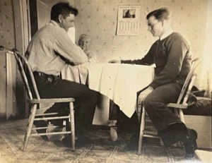 Smyrna Delaware Vintage Photo Candid Dinnertable Scene Warner W. Price Calendar - Picture 1 of 3