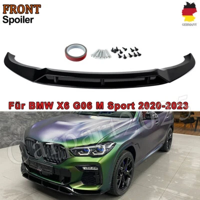 Performance Type 1 Gloss Black For BMW X6 G06 M Sport Front Spoiler Sword - Image 1 of 4