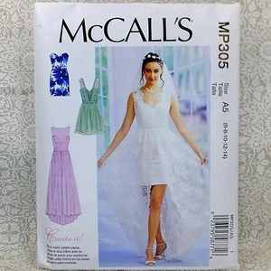 Abito formale a strati modello cucito McCall's MP305 abito da sposa ballo 4 look 6-14 - Foto 1 di 3