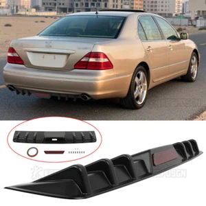 For Lexus LS430 LS460 LS500 Shark Fin Wing 34" Rear Diffuser Bumper Spoiler Lip - Picture 1 of 12