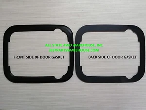 FITS JEEP EXTERIOR PADDLE DOOR HANDLE GASKET SEALS PR 81-06 CJ7-8 WRANGLER YJ TJ - Picture 1 of 3