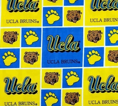 University of California Los Angeles UCLA Licensed Block Cotton Fabric - Image 1 of 4