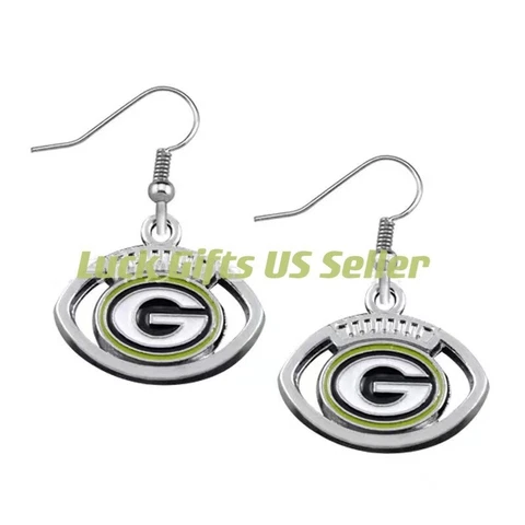 NFL Football Team Green Bay Packets Dangle Earrings Fashion Gift Cover