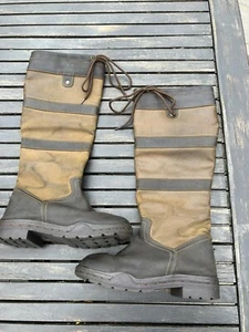 Middleburg Ladies H2O Country Boots Brown Waterproof Tall 82116-R SIZE 9 - Picture 1 of 9