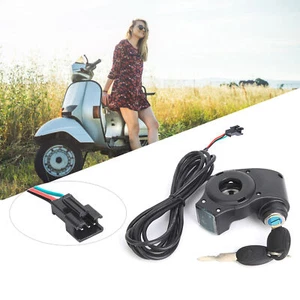 E-Bike Thumb Throttle Digital Battery Voltage Display Switch Power With Key MU - Picture 1 of 22