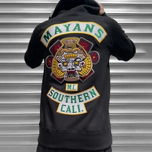 Sudadera con capucha parche bordado Sons of Anarchy MAYANS del sur de California - Imagen 1 de 2