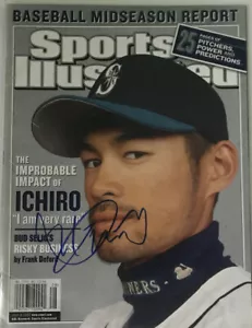 ICHIRO SUZUKI Autographed Signed Sports Illustrated Japan Mariners Baseball COA - Picture 1 of 2