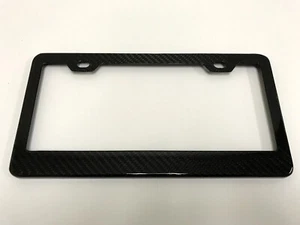 1x Handmade REAL CARBON FIBER License Plate Frame Tag Cover 3K TWILL for Porsche - Picture 1 of 4
