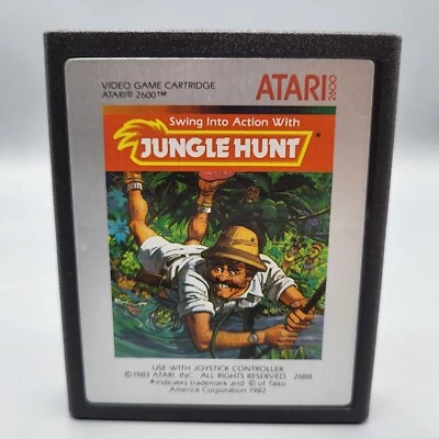 Jungle Hunt Atari 2600 Game Cartridge 1983 Original Owner Tested Works Great - Image 1 of 4