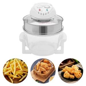 17L Glas Luft Friteuse Elektrisch Turbo Umluft Ofen Bräter Multifunktionsherd - Bild 1 von 24