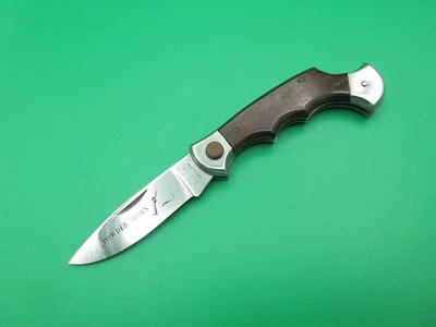 Vintage Frost Cutlery Powder Horn Button Lock Folding Pocket Knife - Image 1 of 4