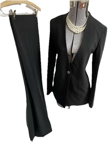 NEU Theory Hosenanzug Gr. 2 Zweiteiler Set Power Suit Modern Crepe Full Length - Bild 1 von 24