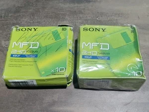 Job lot x 2 Sony 2hd Ibm Formatted 1.44mb Pack Of 10 Floppy Disks - Afbeelding 1 van 4
