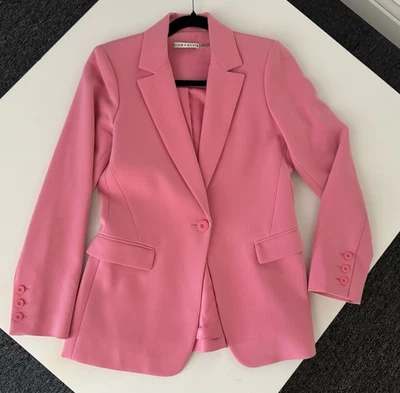 Alice & Olivia Soft Pink Denny Blazer VGC Sz 6 - Image 1 of 4
