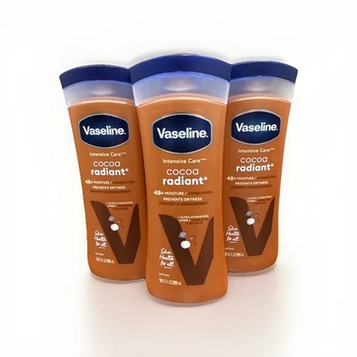 Vaselina Cuidado Intensivo Cacao Radiante Loción Corporal 10 OZ Juego de 3 Nuevo Rápido Foto 1 de 2