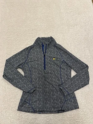 Chaqueta para mujer Masters Magnolia Lane grande negra blanca geométrica UPF cuarto cremallera Foto 1 de 4