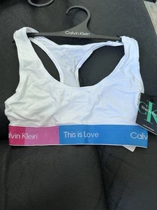 Calvin Klein This Is Love Bralette Colorblock ungefüttert weiß Größe S - Bild 1 von 2