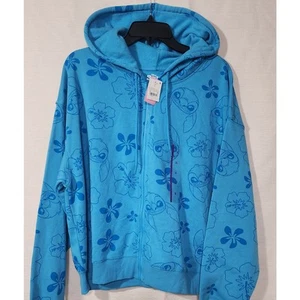 Disney stitch women's blue XL hoodie - Picture 1 of 6