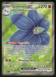 Pokemon Tcg Glimmora ex #213 Pokemon Obsidian Flames NM - Picture 1 of 2