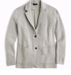 J.Crew Mercantile grau Knopf Tasche Pullover Blazer Jacke Damen EXTRA LARGE  - Bild 1 von 8