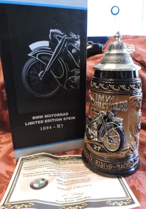 RARE BMW Motorrad Motorcycle Limited Edition Stein 1934 R7 x/500 W/ COA COMPLETE - Picture 1 of 7
