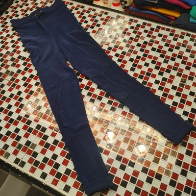 Women’s RIDING PANT By American Apparel BLUE Ribbed Pants Size LARGE - Image 1 of 4