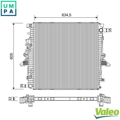 RADIATOR ENGINE COOLING 701268 FOR LAND ROVER LR3/III/SUV DISCOVERY RANGE 4.0L - Image 1 of 4