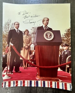 1977 President Jimmy Carter Shah of Iran Mohammad Rezi Palavi Color Photo No COA - Picture 1 of 11
