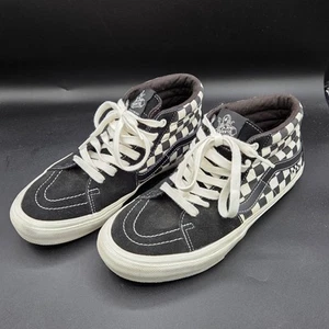 Vans Checkered Herren Mid Grosso Forever Gr. 8,5 Schwarz Weiß Turnschuhe Schuhe Skate - Bild 1 von 11