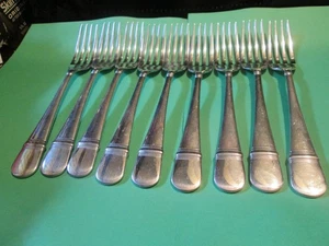 Oneida USA ASTRAGAL cimelio 18/10 INOX 9 forchette 7 1/2 spedizione gratuita - Foto 1 di 2