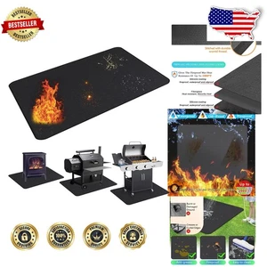 Tappetino Sotto Griglia Grande 65"x48" Vetroresina Impermeabile Protezione BBQ Antiolio - Foto 1 di 10