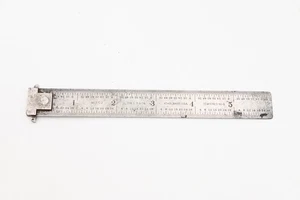 Vintage . L.S. Starrett No. 603 6" Metal Tape Measure Machinist Mechanics Rule - Picture 1 of 16