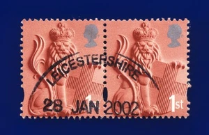 2001 SG EN2 1st Lion & Shield Type I XEN2 Pair Leicestershire 28 JAN 02 FU ctpg - Picture 1 of 1